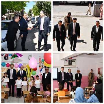 Kaymakamımız Ömer Tuğrul KUNDAKÇI, 2024-2025 eğitim öğretim yılı sene sonu karne dağıtım törenine Cumhuriyet İlkokulu’nda katıldı.