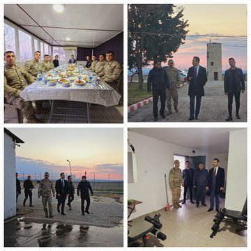 Kaymakamımız Ömer Tuğrul KUNDAKÇI Evciler Jandarma Karakol Komutanlığı Personelleri ile İftarını Açtı.